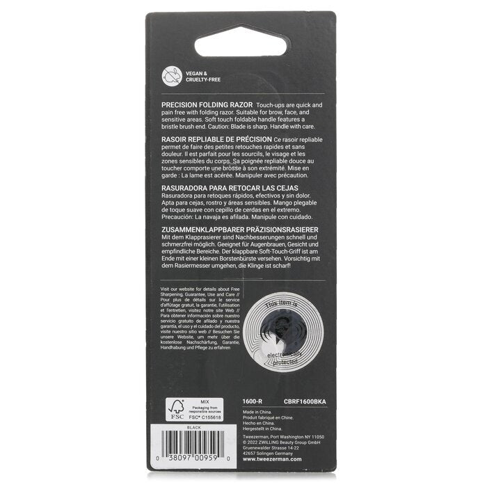 Tweezerman Precision Folding Brow Razor - Lavendar