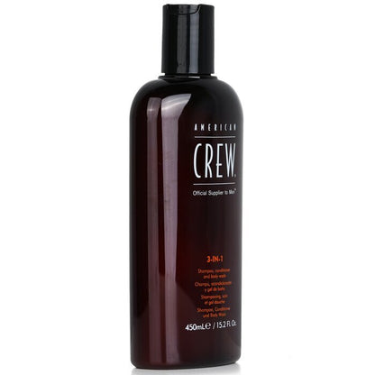 American Crew Men 3-IN-1 Shampoo, Conditioner & Body Wash 450ml/15.2oz