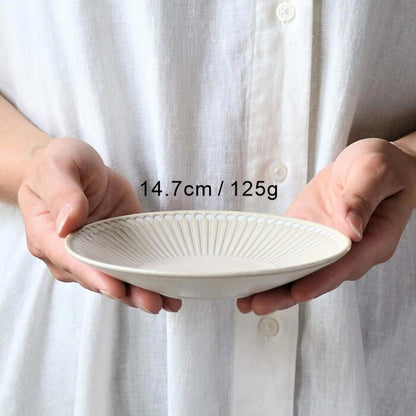 Minoro Touki Minoyaki Ultra Light 14.7CM Ceramic Dish (Gray)- # Gray