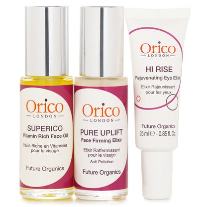 Orico London Age Resist Trio: Face Oil 30ml/1.01oz + Firming Elixir 30ml/1.01oz + Eye Elixir 25ml/0.85oz 3pcs