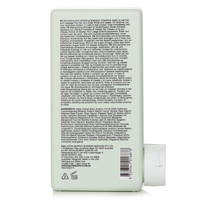 Kevin Murphy Stimulate-Me.Wash (Stimulating and Refreshing Shampoo - For Hair & Scalp) 250ml/8.4oz