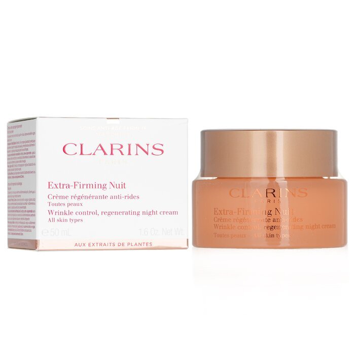 Clarins Extra-Firming Nuit Wrinkle Control, Regenerating Night Cream - All Skin Types 50ml/1.6oz