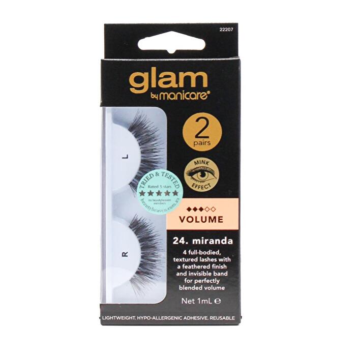 Manicare Glam Lash Volume Mink Effect Miranda 2 Pairs 3 pieces Inner