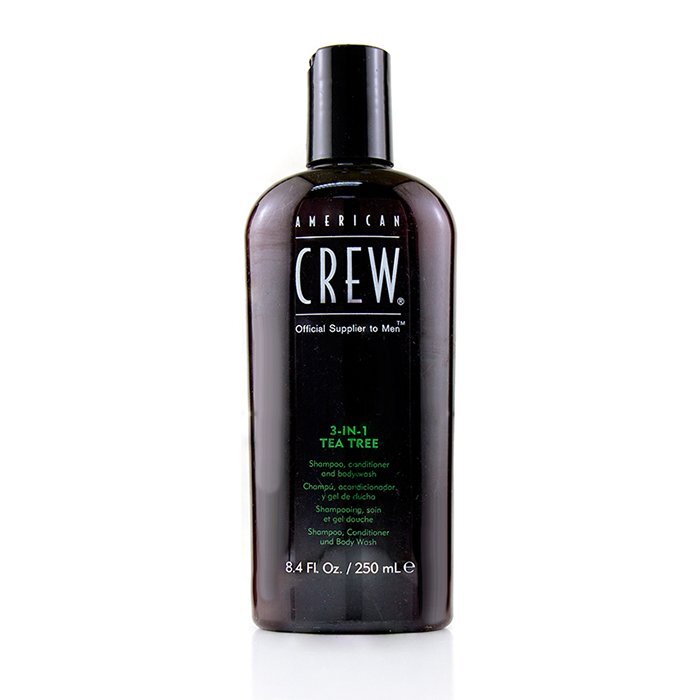 American Crew Men 3-IN-1 Tea Tree Shampoo, Conditioner and Body Wash 250ml/8.4oz