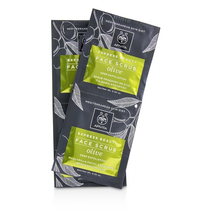 Apivita Express Beauty Face Scrub with Olive (Deep Exfoliation) 6x(2x8ml)