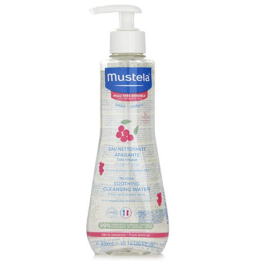 Mustela No Rinse Soothing Cleansing Water (Face & Diaper Area) - For Very Sensitive Skin 300ml/10.14oz