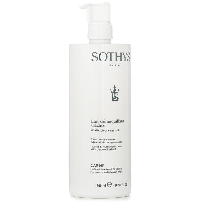 Sothys Vitality Cleansing Milk - For Normal to Combination Skin, With Grapefruit Extract (Salon Size) 500ml/16.9oz