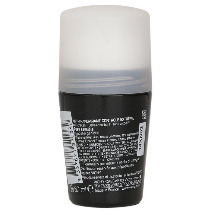 Vichy Homme 72H* Extreme-Control Anti Perspirant Roll-On (For Sensitive Skin) 50ml/1.69oz