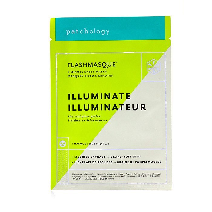 Patchology FlashMasque 5 Minute Sheet Mask - Illuminate 4x28ml/0.95oz