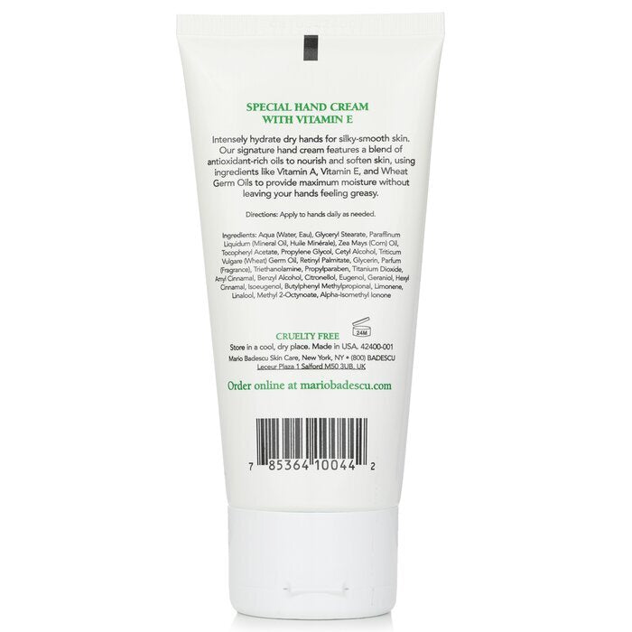 Mario Badescu Special Hand Cream with Vitamin E - For All Skin Types 85g/3oz