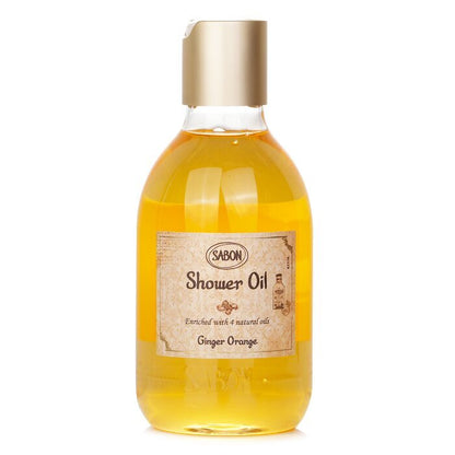 Sabon Shower Oil - Ginger Orange (Plastic Bottle) 300ml/10.5oz