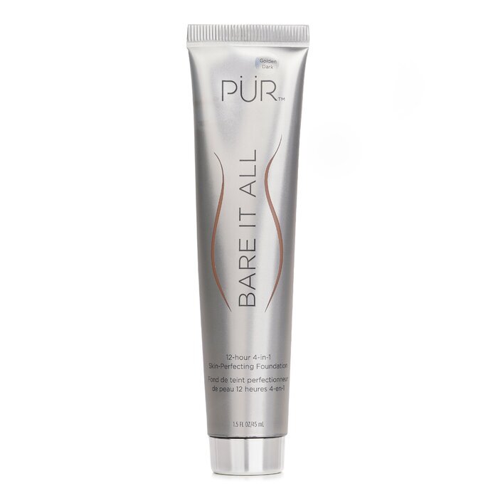 PUR (PurMinerals) Bare It All 12 Hour 4 in 1 Skin Perfecting Foundation - # Golden Dark 45ml/1.5oz