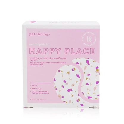 Patchology Moodpatch - Happy Place Inspiring Tea-Infused Aromatherapy Eye Gels (Rose+Hibiscus+Lotus Flower) 5pairs