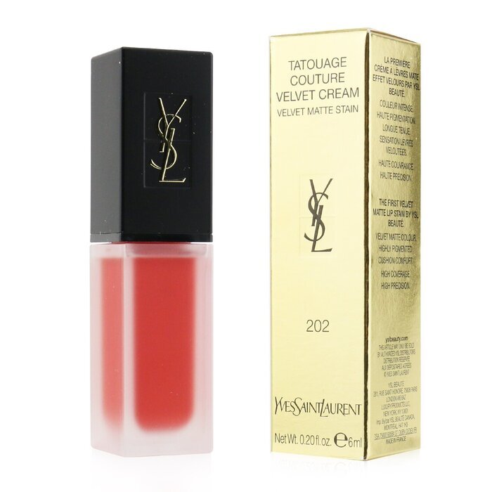 Yves Saint Laurent Tatouage Couture Velvet Cream Velvet Matte Stain - # 202 Coral Symbol 6ml/0.2oz