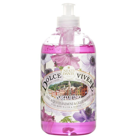 Nesti Dante Dolce Vivere Vegan Liquid Soap - Portofino -Flax, Rose Water & Marine Lily 500ml/16.9oz