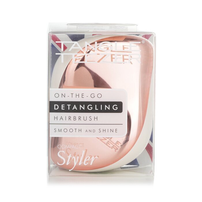 Tangle Teezer Compact Styler On-The-Go Detangling Hair Brush - # Ivory Rose Gold 1pc