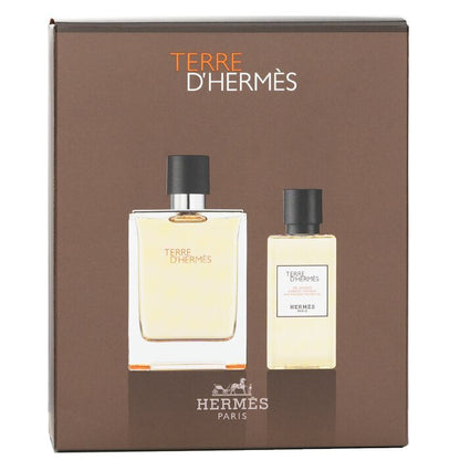 Terre D'Hermes Coffret: Eau De Toilette Spray 100ml + Hair And Body Shower Gel 80ml 2pcs