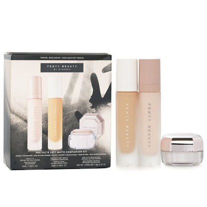 Fenty Beauty by Rihanna Pro Filt'R Soft Matte Complexion Kit: Foundation 32ml + Primer 32ml + Instant Retouch Setting Powder 7.8g - #190 3pcs