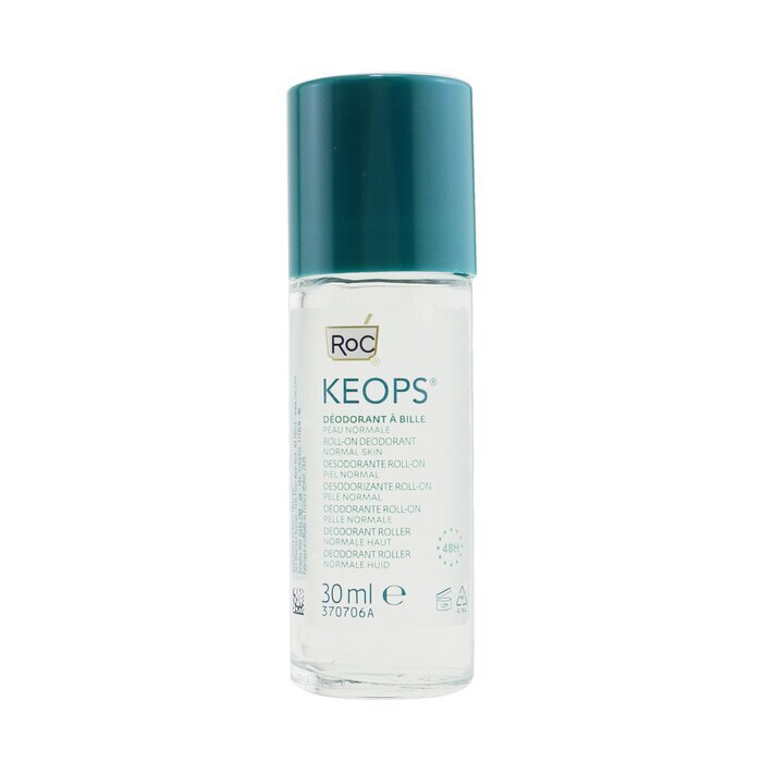 ROC KEOPS Roll-On Deodorant 48H - Alcohol Free & Not Perfumed (Normal Skin) 30ml/1oz