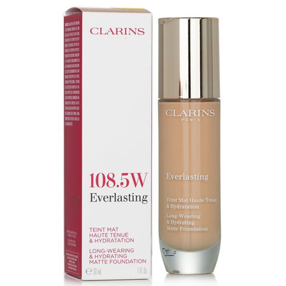 Clarins Everlasting Long Wearing & Hydrating Matte Foundation - # 108.5W Cashew 30ml/1oz