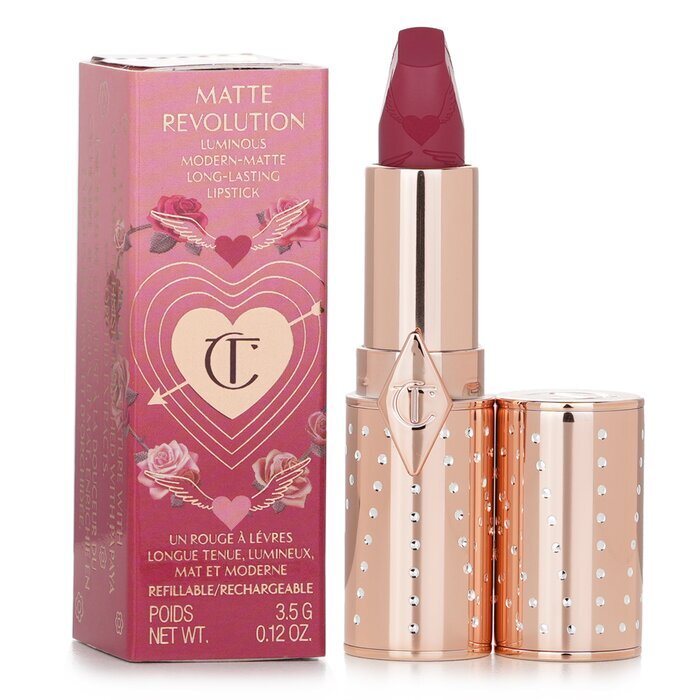 Charlotte Tilbury Matte Revolution Refillable Lipstick (Look Of Love Collection) - # First Dance (Blushed Berry-Rose) 3.5g/0.12oz