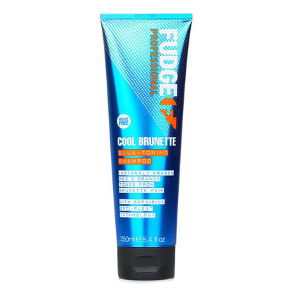 Fudge Cool Brunette Blue-Toning Shampoo (Instant Erases Red & Orange Tones from Brunette Hair) 250ml/8.4oz