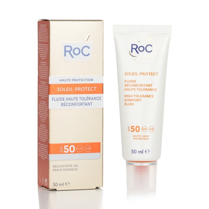 ROC Soleil-Protect High Tolerance Comfort Fluid SPF 50 UVA & UVB (Comforts Sensitive Skin) 50ml/1.69oz