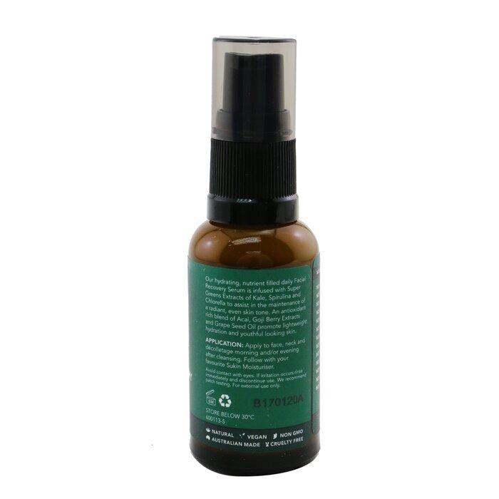 Sukin Super Greens Facial Recovery Serum (Normal To Dry Skin Types) 30ml/1.01oz