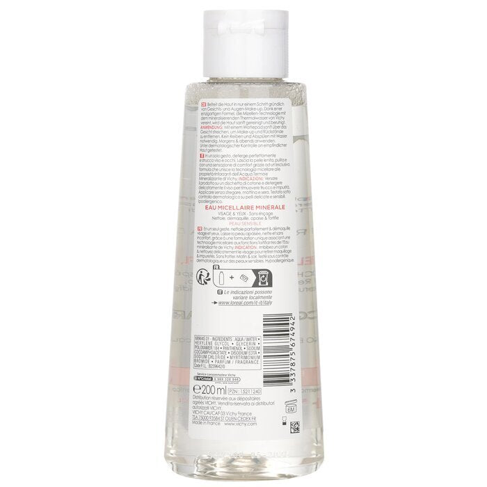 Vichy Purete Thermale Mineral Micellar Water - For Sensitive Skin 200ml/6.7oz