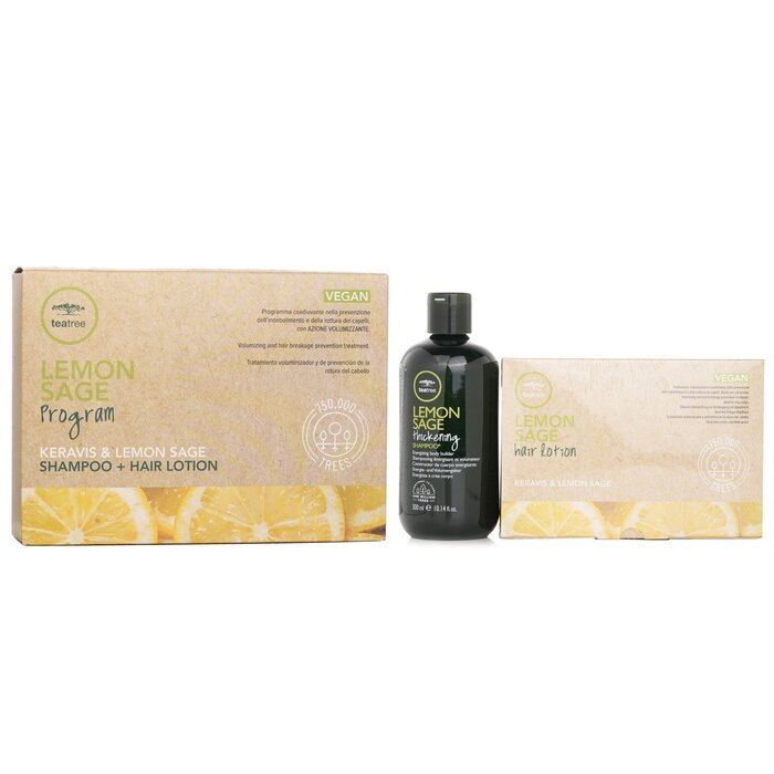 Paul Mitchell Tea Tree Lemon Sage Program Set: Shampoo 300ml + Hair Lotion 12x6ml 13pcs