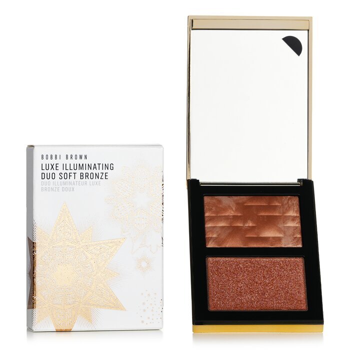 Bobbi Brown Luxe Illuminating Duo (Highlighting Powder + Shimmering Powder) - # Soft Bronze 6.5g/0.22oz