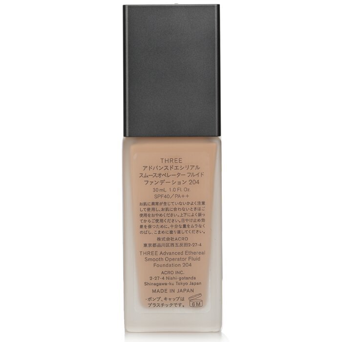 THREE Advanced Ethereal Smooth Operator Fluid Foundation SPF40 - # 204 30ml/1oz