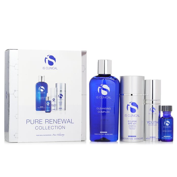 Pure Renewal Collection: Cleansing Compelx + Active Serum 15ml + Youth Complex 30g + Eclipse SPF 50 Sunscreen 180ml