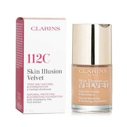 Clarins Skin Illusion Velvet Natural Matifying & Hydrating Foundation - # 112C Amber 30ml/1oz