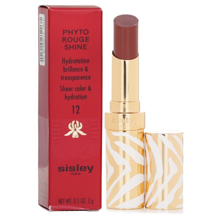 Sisley Phyto Rouge Shine Hydrating Glossy Lipstick - # 12 Sheer Cocoa 3g/0.1oz