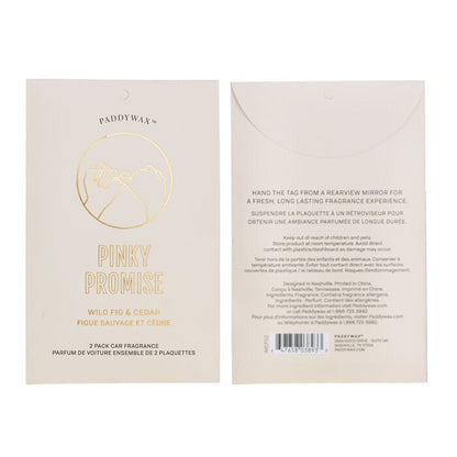 Paddywax Impressions Car Fragrance - Pinky Promise 2packs