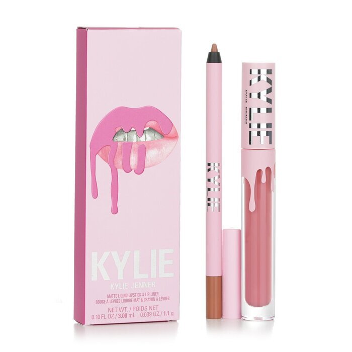 Kylie By Kylie Jenner Matte Lip Kit: Matte Liquid Lipstick 3ml + Lip Liner 1.1g - # 808 Kylie Matte 2pcs