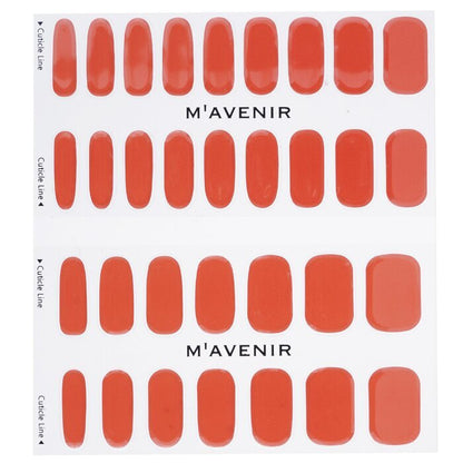 Mavenir Nail Sticker (Red) - # Red Cocktail Nail 32pcs