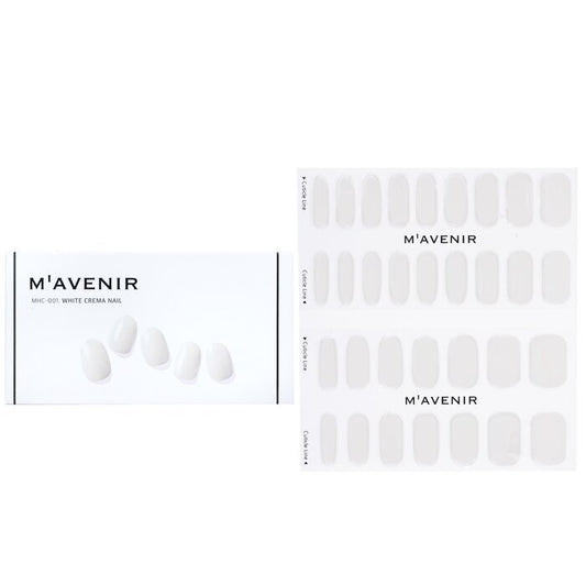 Mavenir Nail Sticker (White) - # White Crema Nail 32pcs