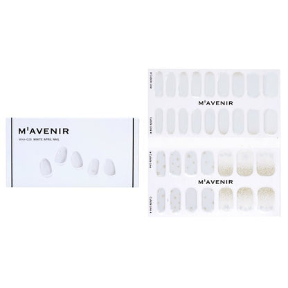 Mavenir Nail Sticker (White) - # White April Nail 32pcs