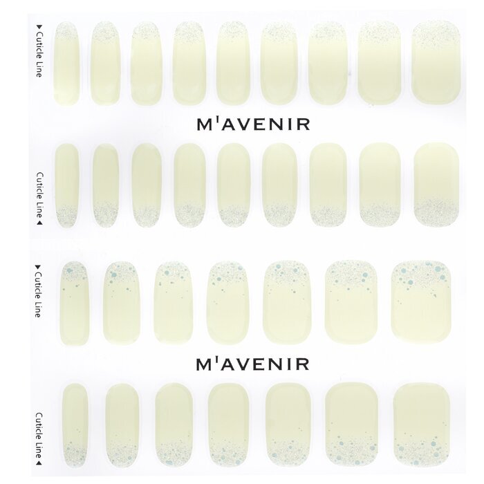 Mavenir Nail Sticker (White) - # Lemon Cream Fiesta Nail 32pcs