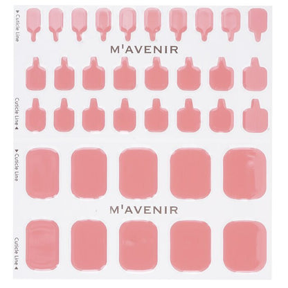 Mavenir Nail Sticker (Pink) - # Autumn Pink Rose Pedi 36pcs