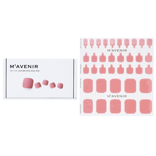 Mavenir Nail Sticker (Pink) - # Autumn Pink Rose Pedi 36pcs