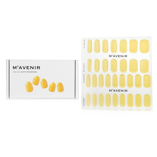 Mavenir Nail Sticker (Patterned) - # Nutty Yellow Nail 32pcs