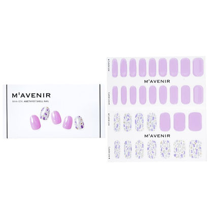 Mavenir Nail Sticker (Purple) - # Amethyst Shell Nail 32pcs