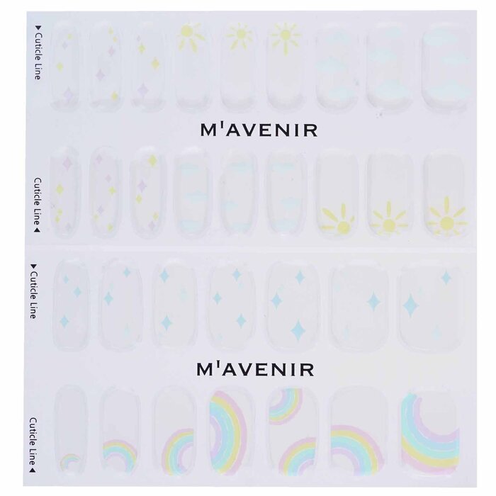 Mavenir Nail Sticker (White) - # Happy Sunny Day Nail 32pcs