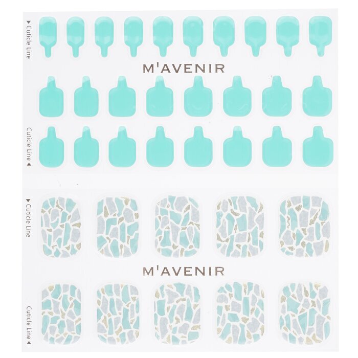 Mavenir Nail Sticker (Blue) - # Shell With Jade Pedi 36pcs