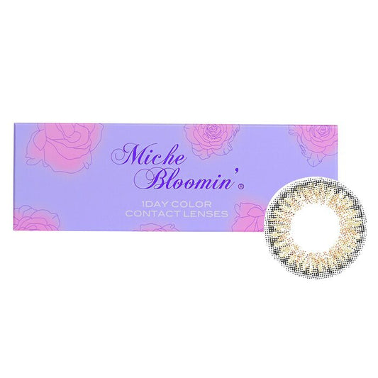 Miche Bloomin' Quarter Veil 1 Day Color Contact Lenses (102 Bronze Ash) - 0.00 10pcs