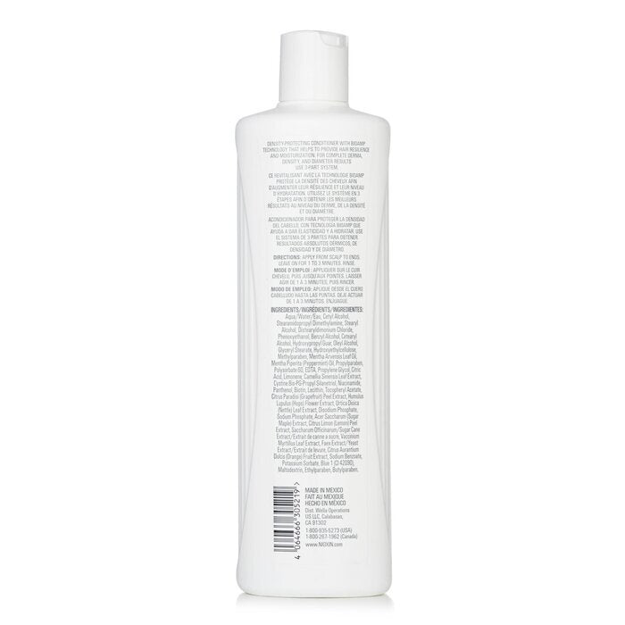 Nioxin Density System 2 Scalp Therapy Conditioner (Natural Hair, Progressed Thinning) 500ml/16.9oz