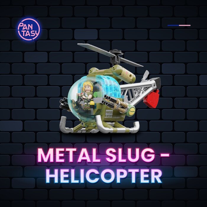 Pantasy Metal Slug 3 Series Helicopter Building Bricks Set 28*11*17cm